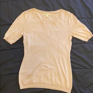 Banana republic beige short sleeve sweater